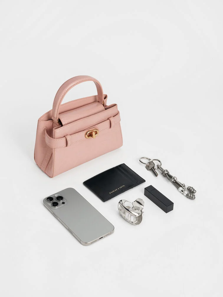 Aubrielle Croc-Effect Top Handle Bag