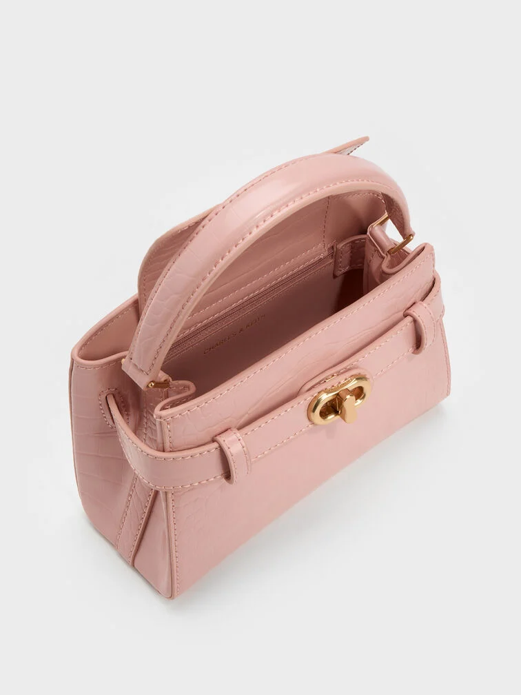 Aubrielle Croc-Effect Top Handle Bag