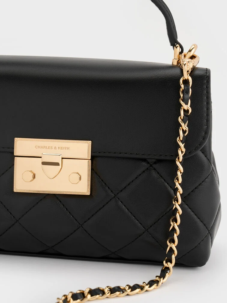 Alva Quilted Top Handle Bag