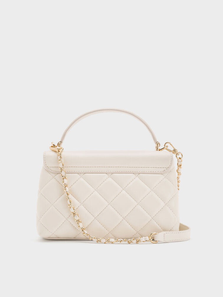 Alva Quilted Top Handle Bag