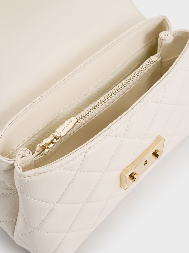 Alva Quilted Top Handle Bag