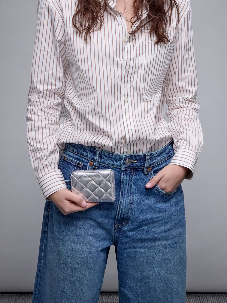 Alva Quilted Zip-Around Wallet