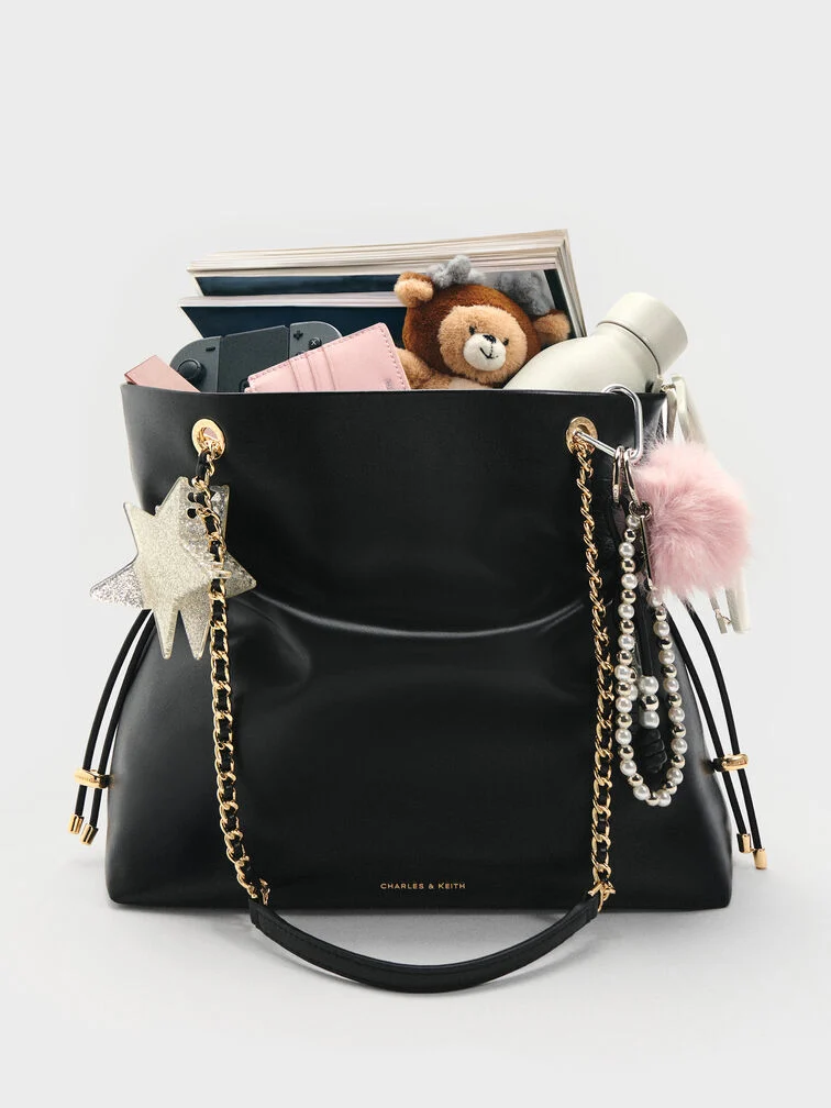 Arya Braided-Strap Double-Handle Tote Bag