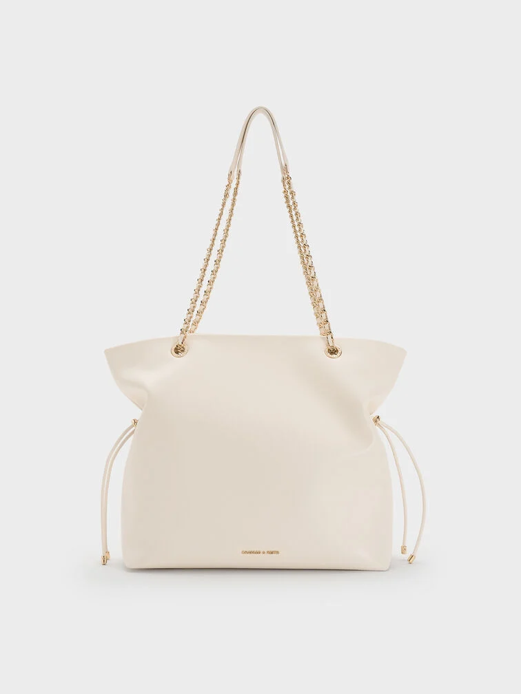 Arya Braided-Strap Double-Handle Tote Bag