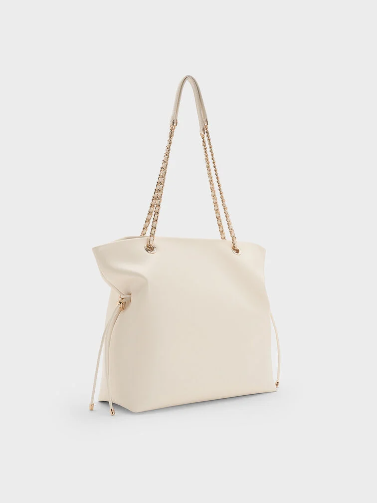 Arya Braided-Strap Double-Handle Tote Bag