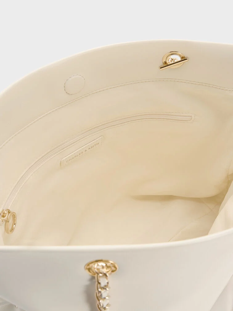 Arya Braided-Strap Double-Handle Tote Bag