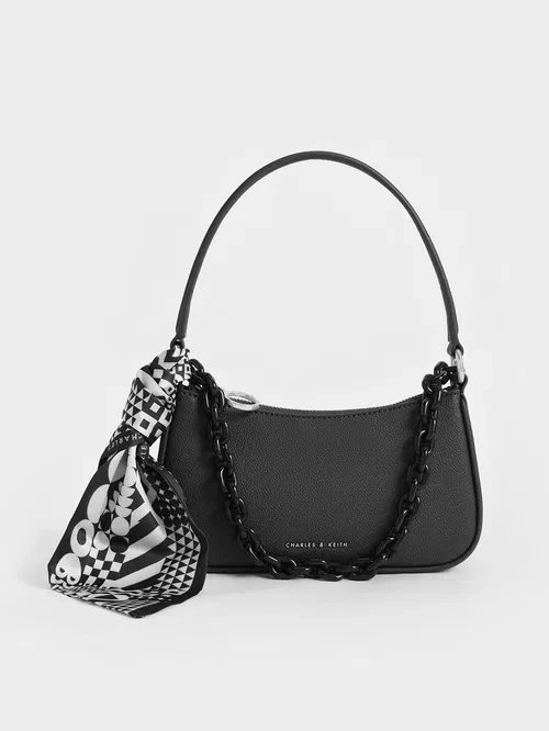 Alcott Scarf Chain-Link Shoulder Bag