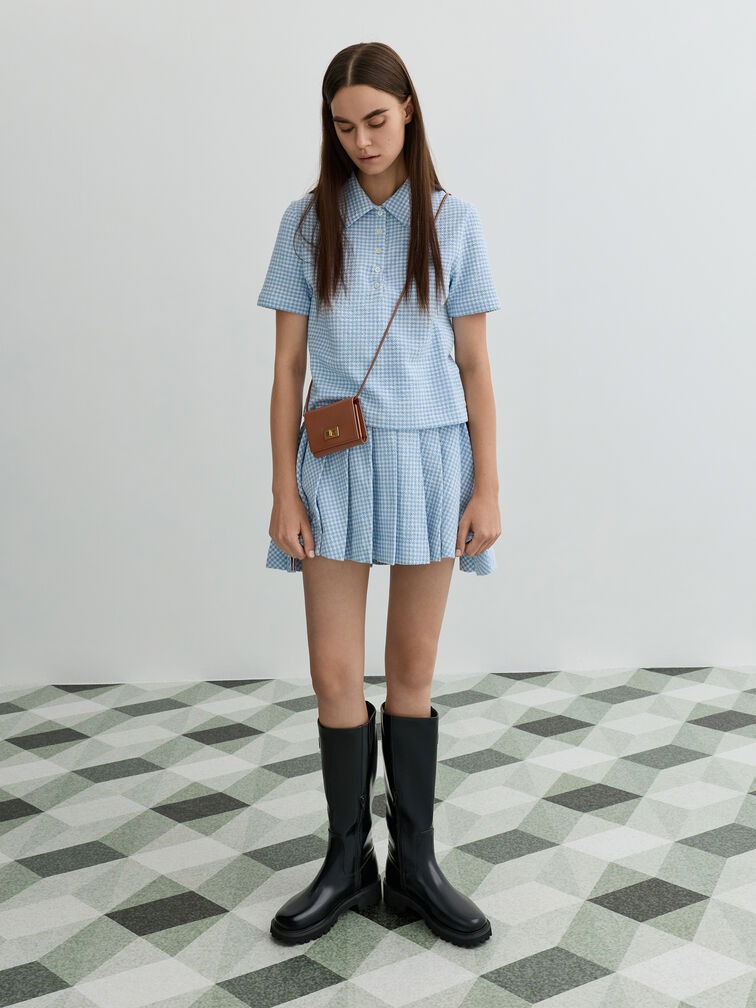 Edna Turn-Lock Knotted-Strap Wallet