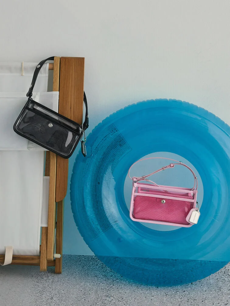 Norah See-Through Mesh Shoulder Bag