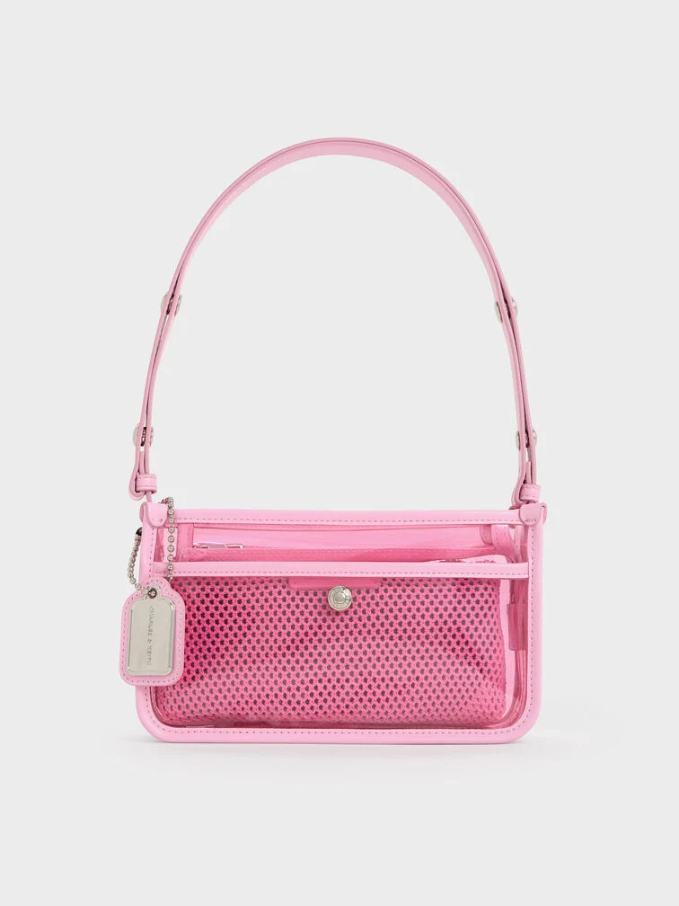 Norah See-Through Mesh Shoulder Bag