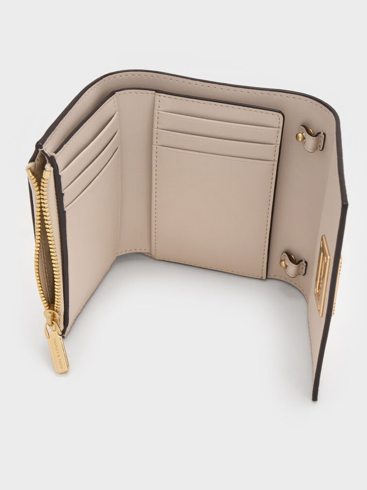 Edna Turn-Lock Knotted-Strap Wallet