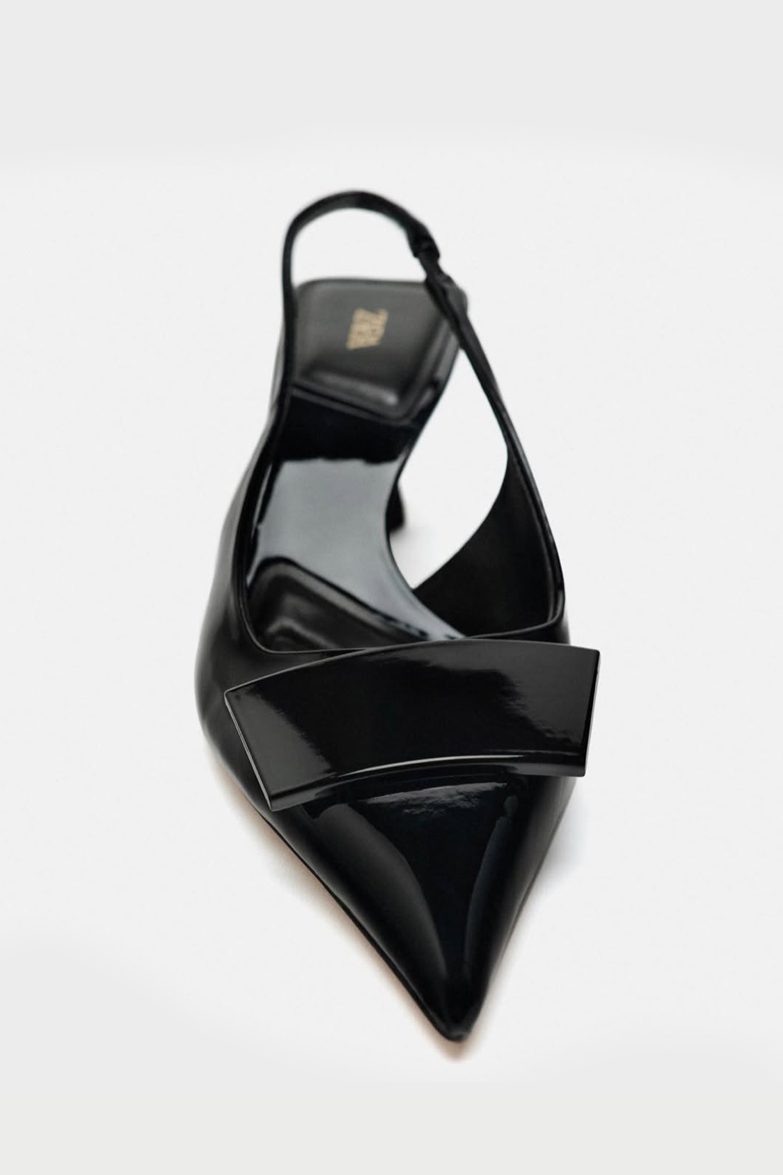 High-Heel Slingback Court Shoes With Embellished Detail