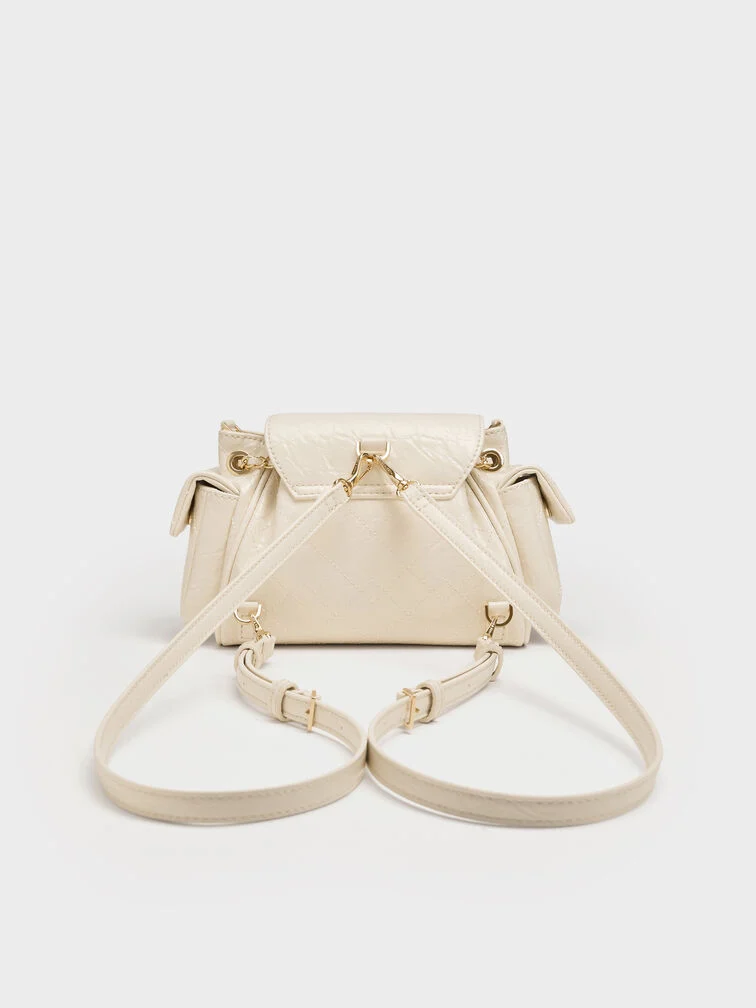 Duo Quilted Two-Way Front Flap Backpack