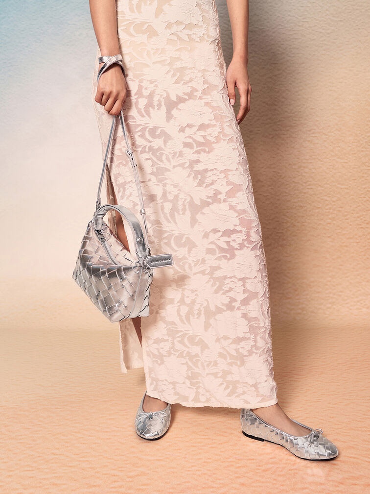 Ivette Woven Shoulder Bag