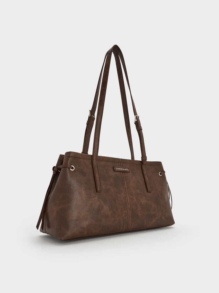 Noane Elongated-Handle Shoulder Bag