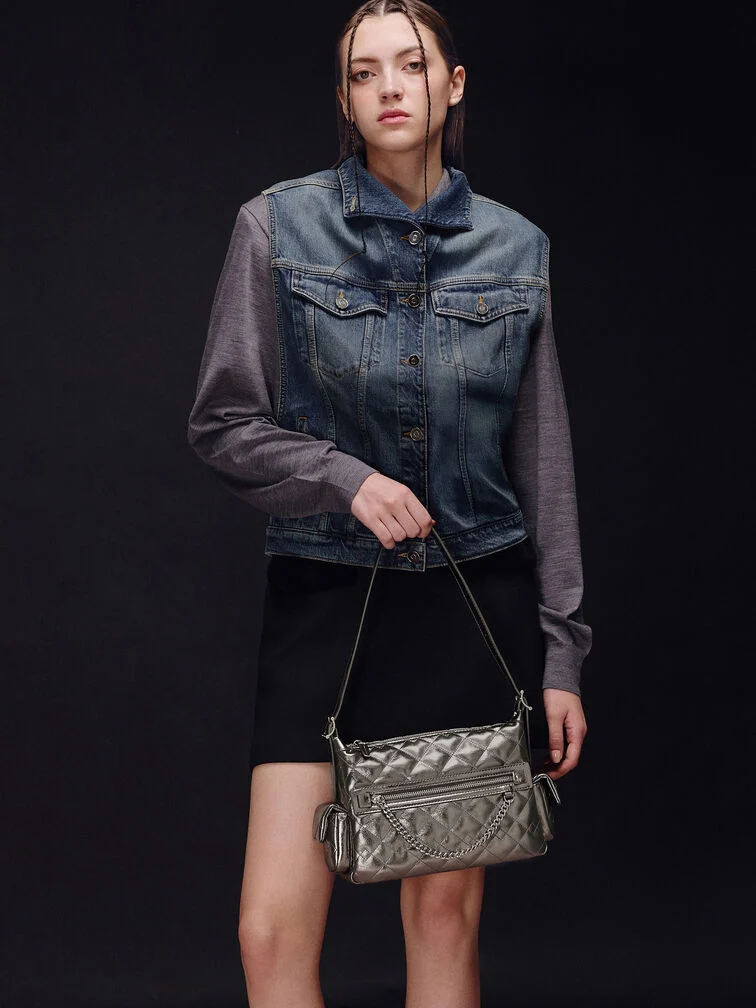 Duo Quilted Shoulder Bag