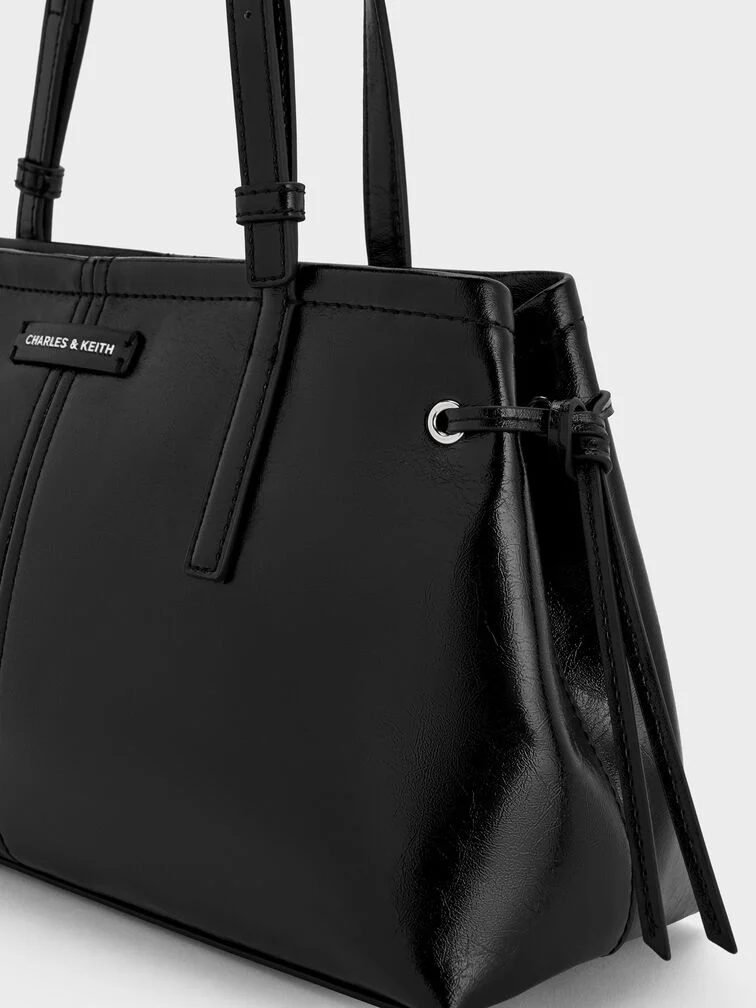 Noane Elongated-Handle Shoulder Bag