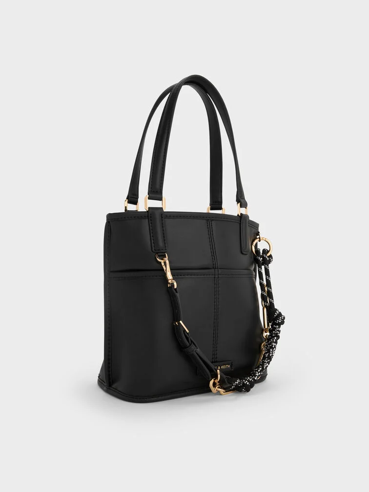 Addison Knotted-Rope Reversible Tote Bag
