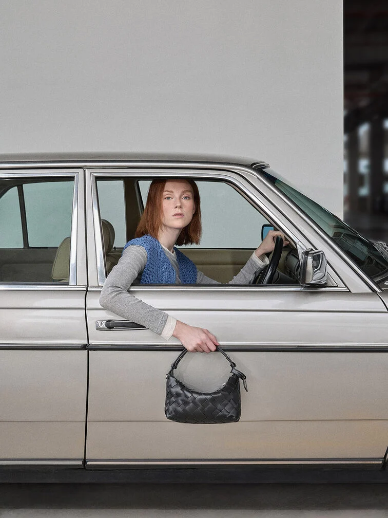 Ivette Woven Shoulder Bag