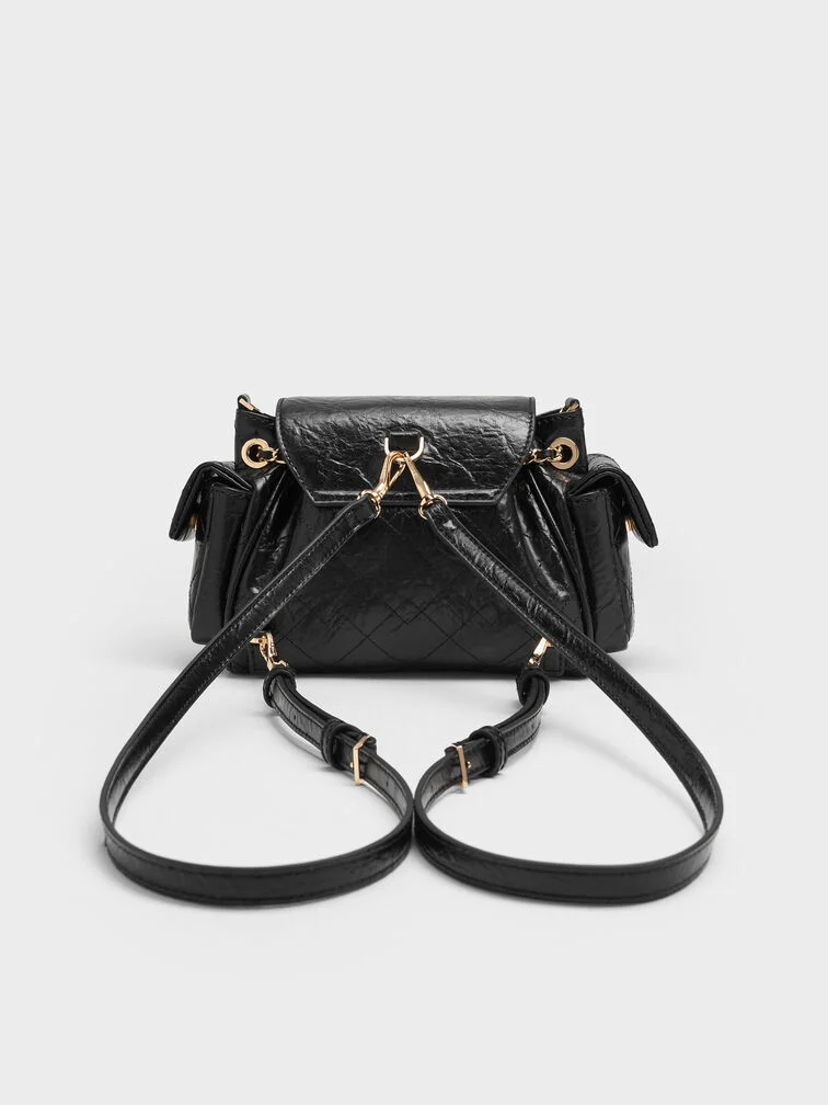 Duo Quilted Two-Way Front Flap Backpack