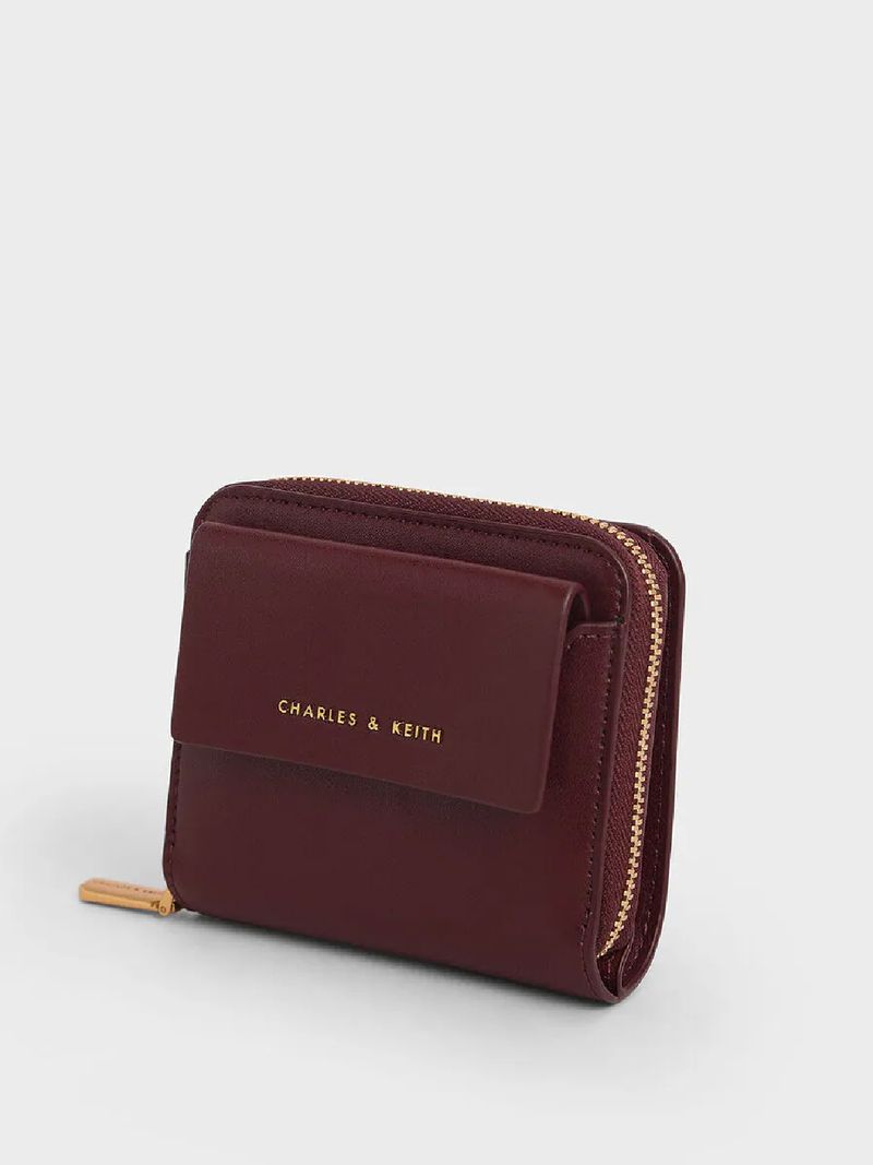 Front Flap Zip-around Mini Wallet