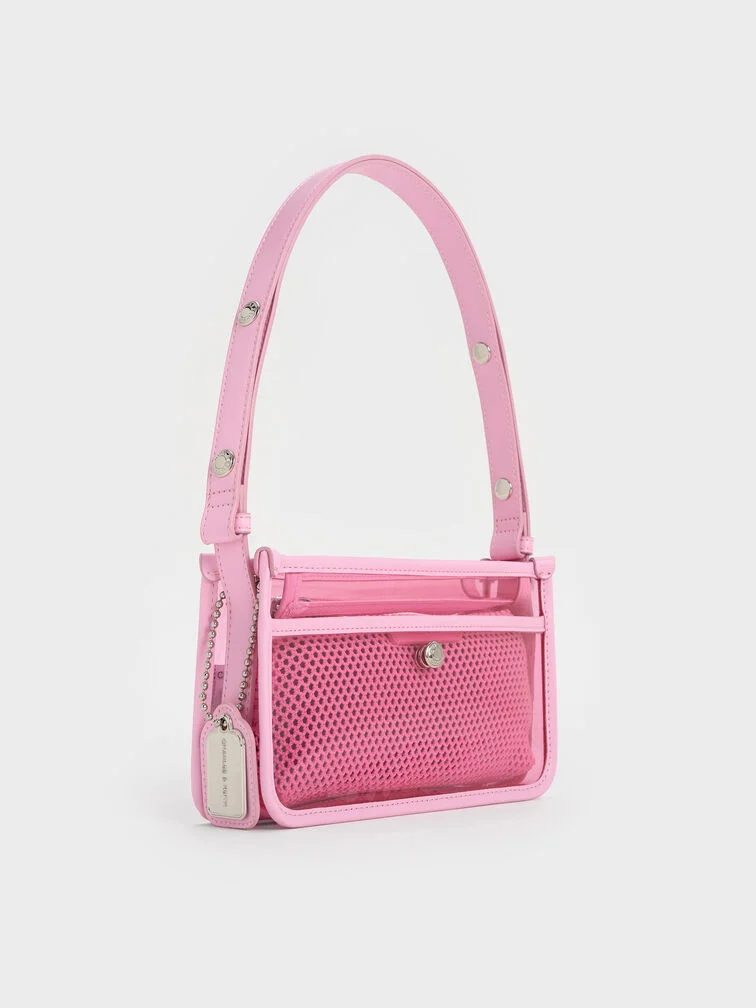 Norah See-Through Mesh Shoulder Bag