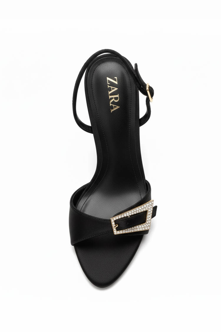 Decoration Fine Heel Sandals