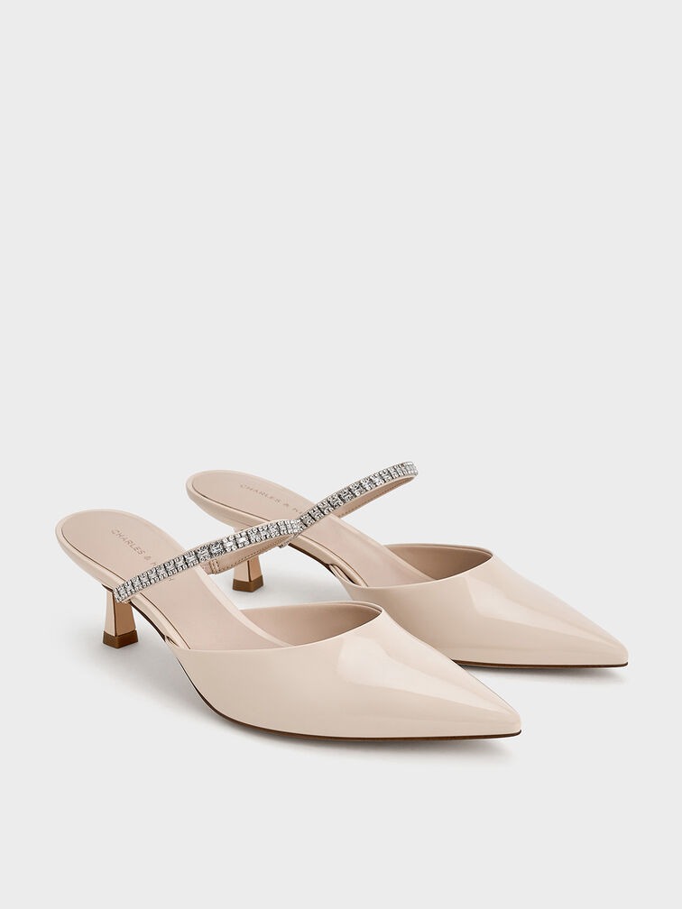 Ambrosia Pointed Toe High Heel Mules