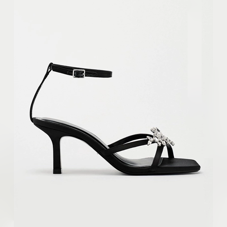 RHINESTONE STRAPPY SANDALS