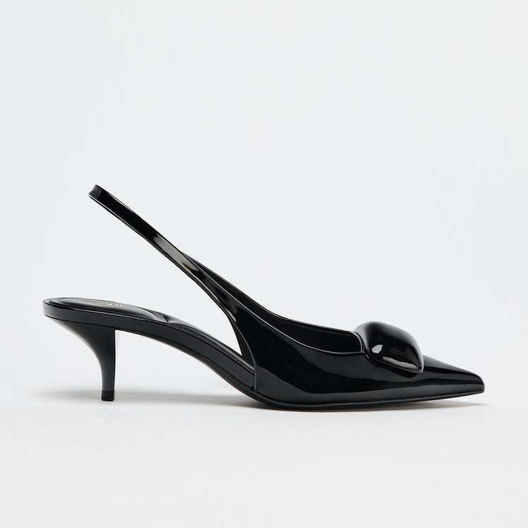 SLINGBACKS WITH HEEL DETAIL