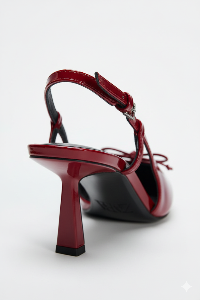 BOW SLINGBACK HEELS
