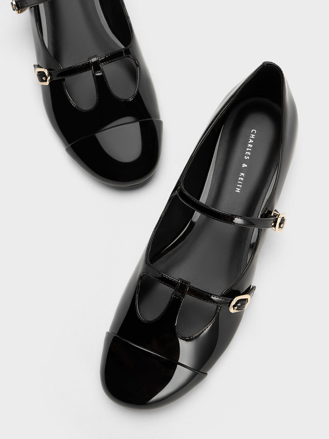 Double-Strap T-Bar Mary Janes