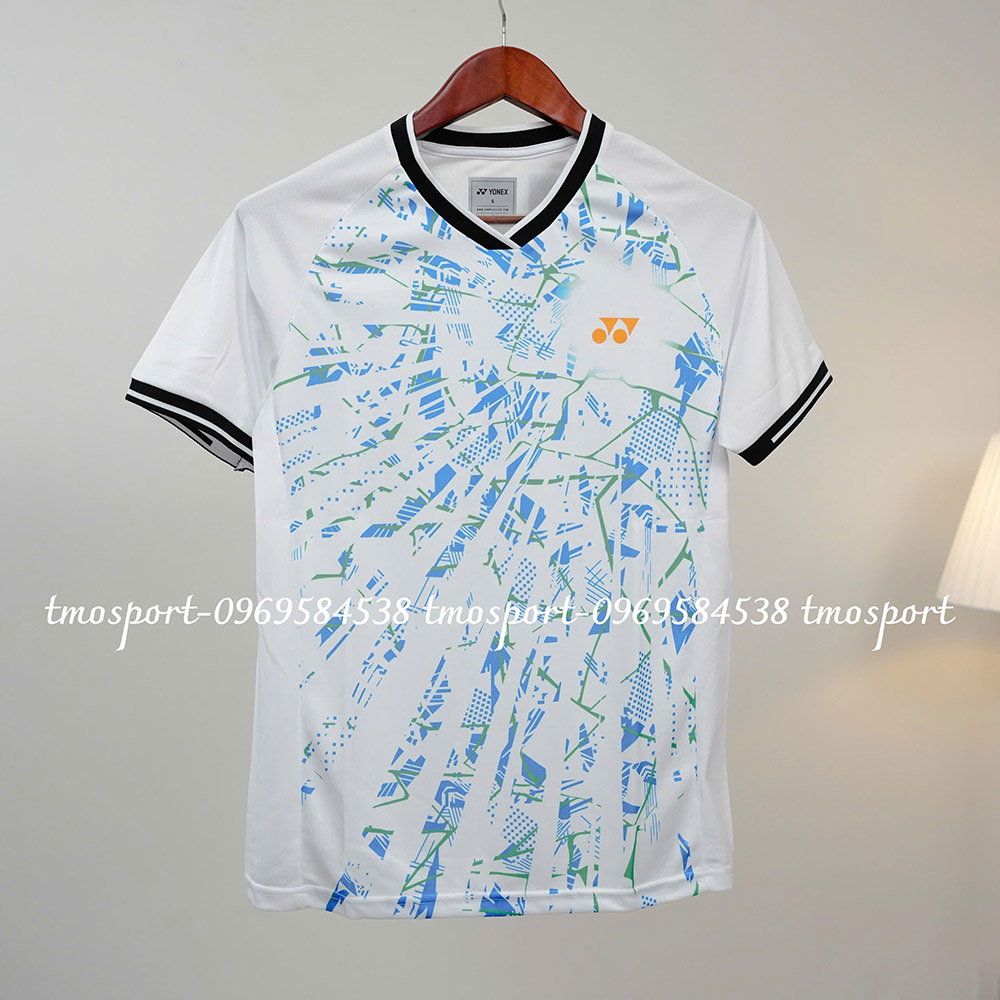 Áo Yonex chính hãng RM-J035-2919-RW1-S-White Trắng xanh