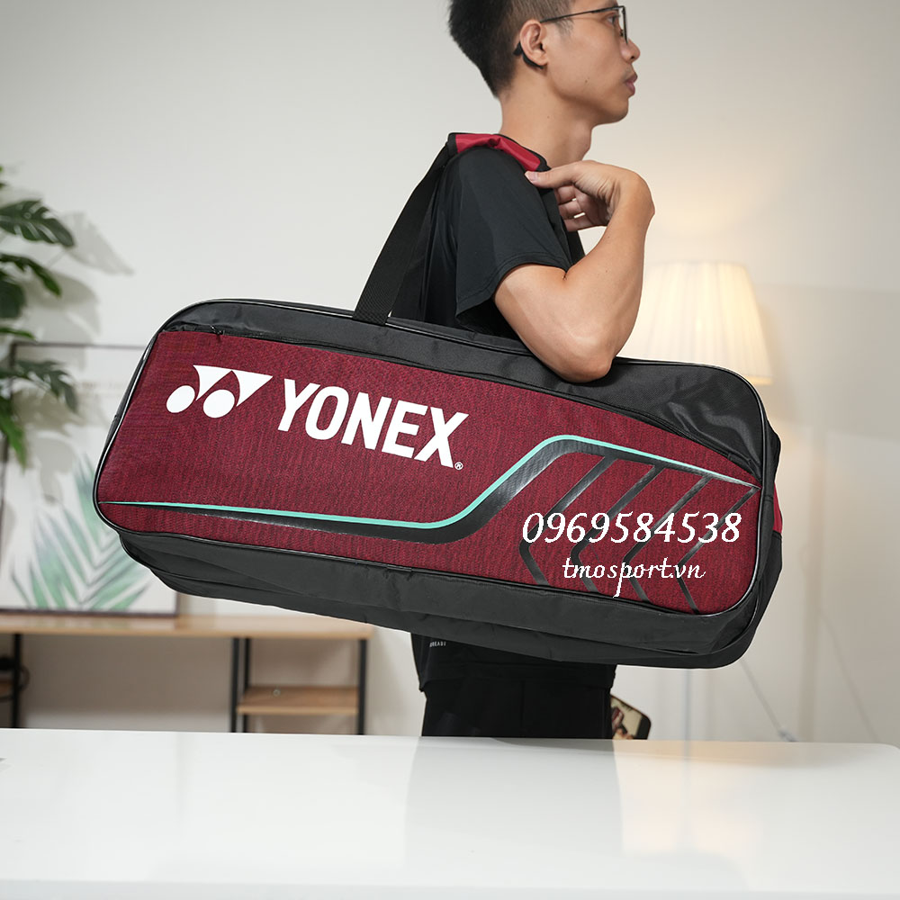 Túi cầu lông chính hãng YONEX TOURNAMENT BAG - Jet black/chinese red