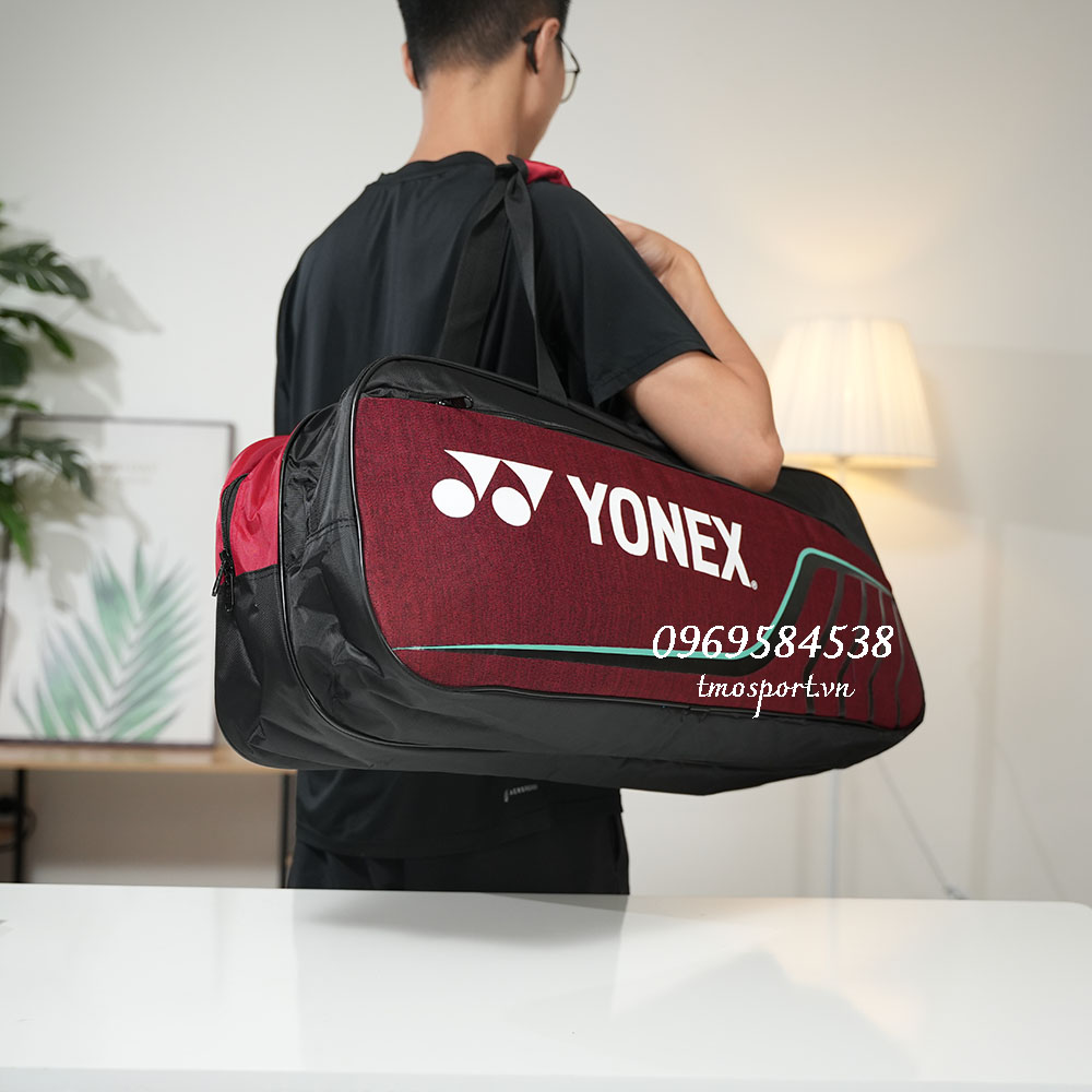 Túi cầu lông chính hãng YONEX TOURNAMENT BAG - Jet black/chinese red