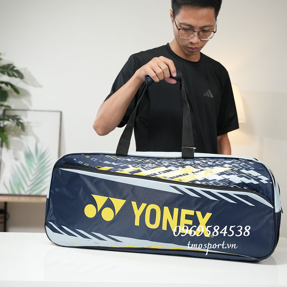 Túi cầu lông chính hãng YOEXN TOURNAMENT BAG - Xanh navy/ golden kiwi BAG2331T02TB