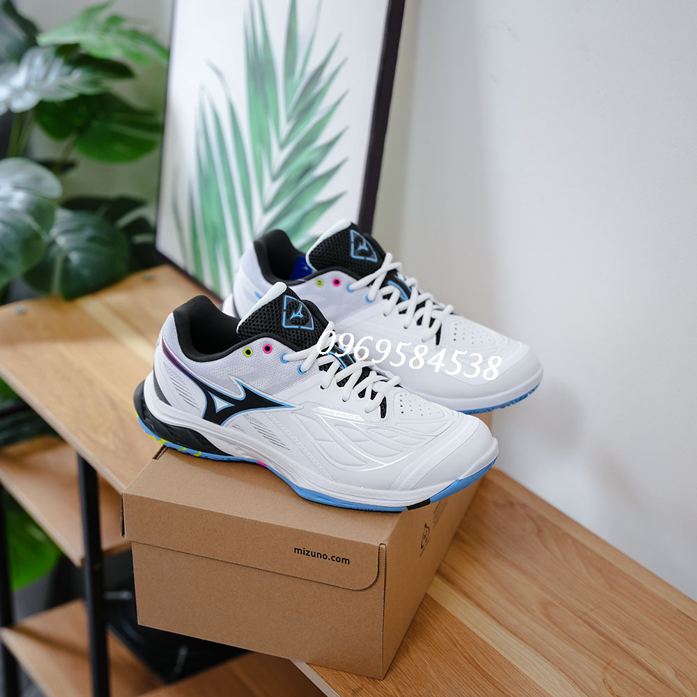 Giày cầu lông Mizuno Wave Fang 2 Trắng đen 71GA231345