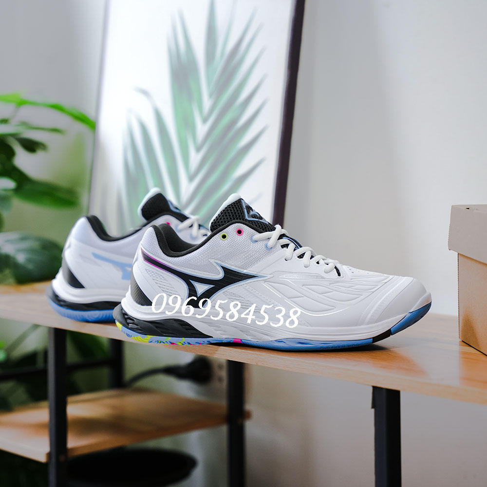 Giày cầu lông Mizuno Wave Fang 2 Trắng đen 71GA231345