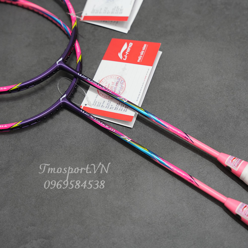 Vợt cầu lông Li-Ning Windstorm 74 Pink (chưa căng cước)