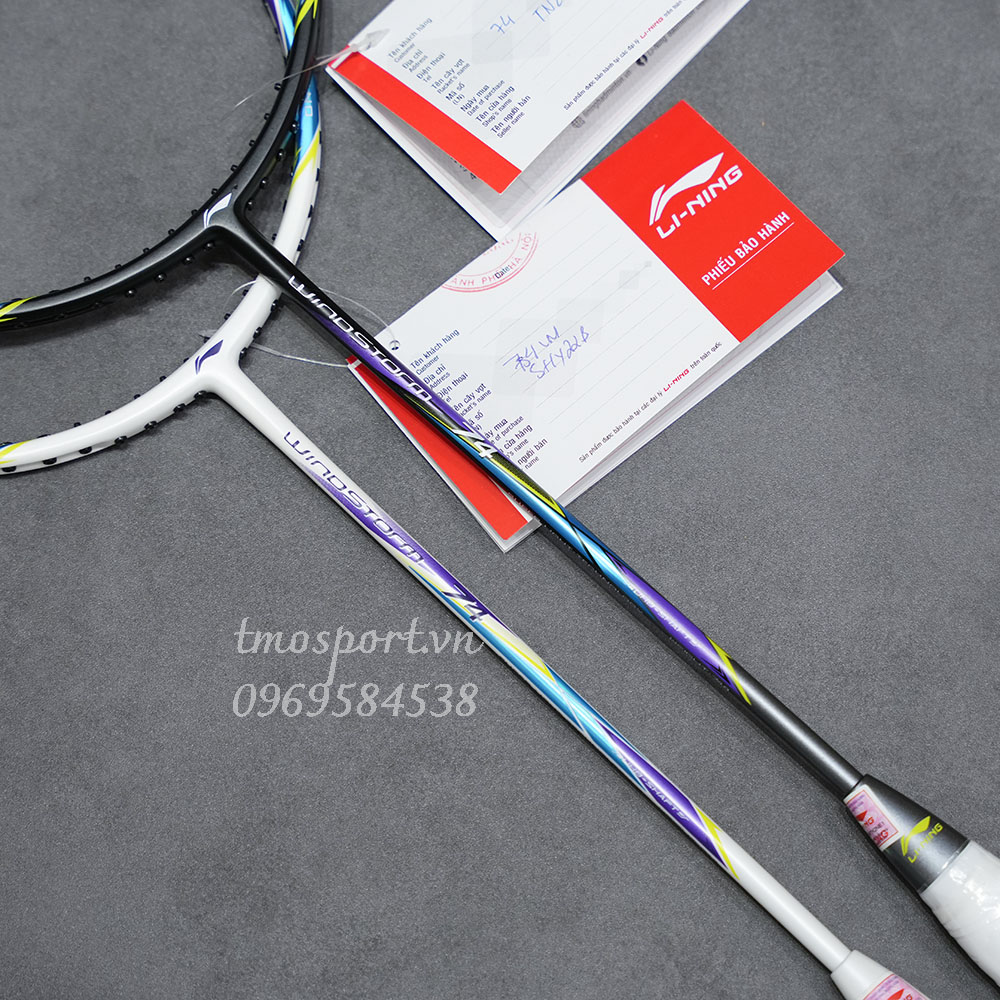 Vợt cầu lông Li-Ning Windstorm 74 Pearl White (chưa căng cước)