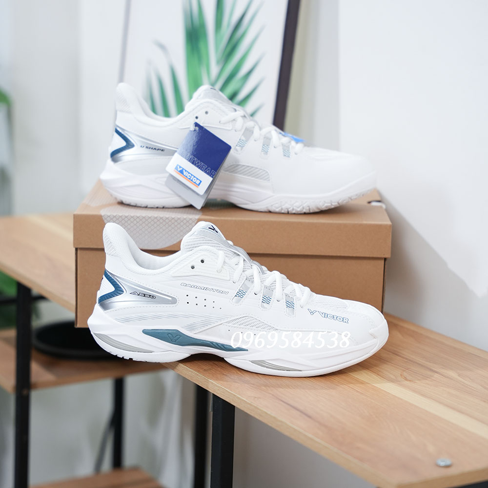 Giày cầu lông Victor A550 LS trắng