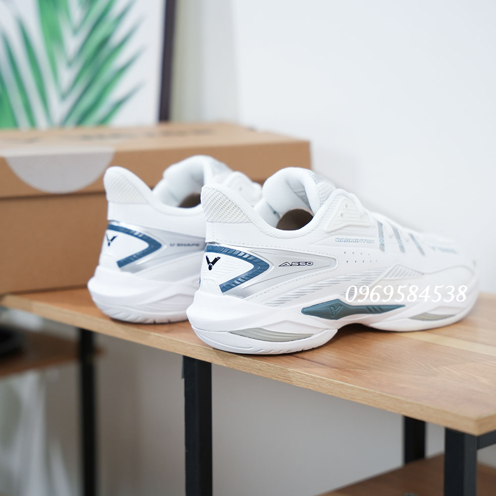 Giày cầu lông Victor A550 LS trắng