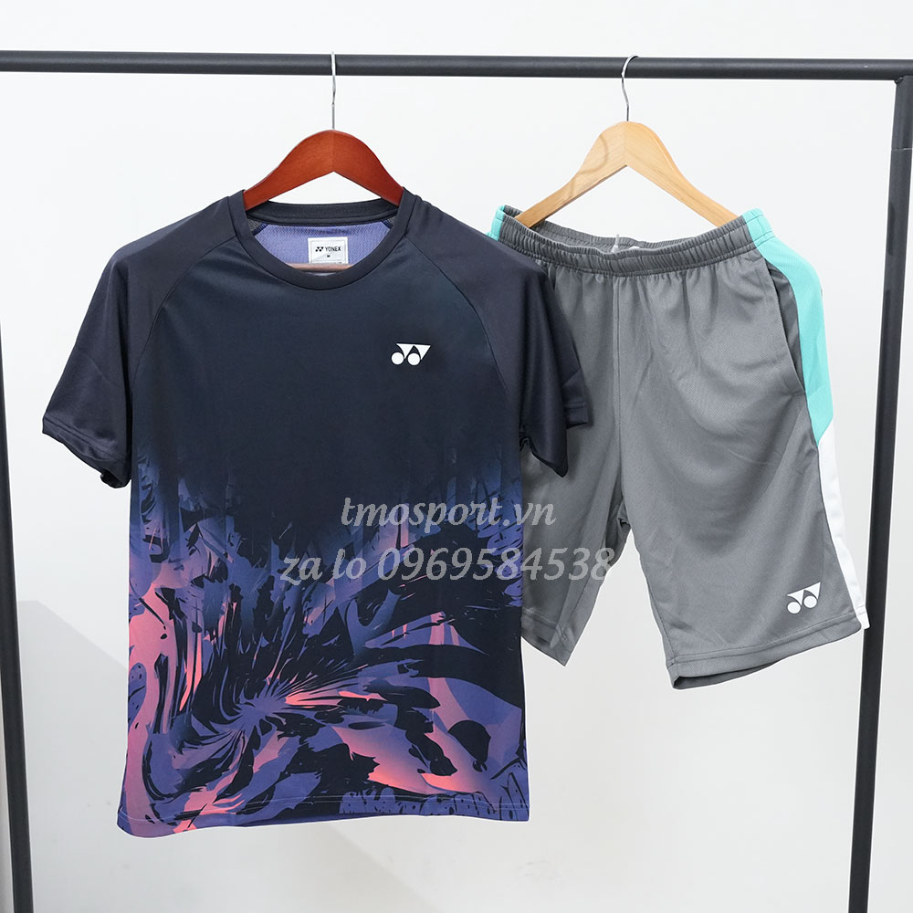 Áo Yonex Round Neck Men xanh biển RM-S092-3081-RW2-S