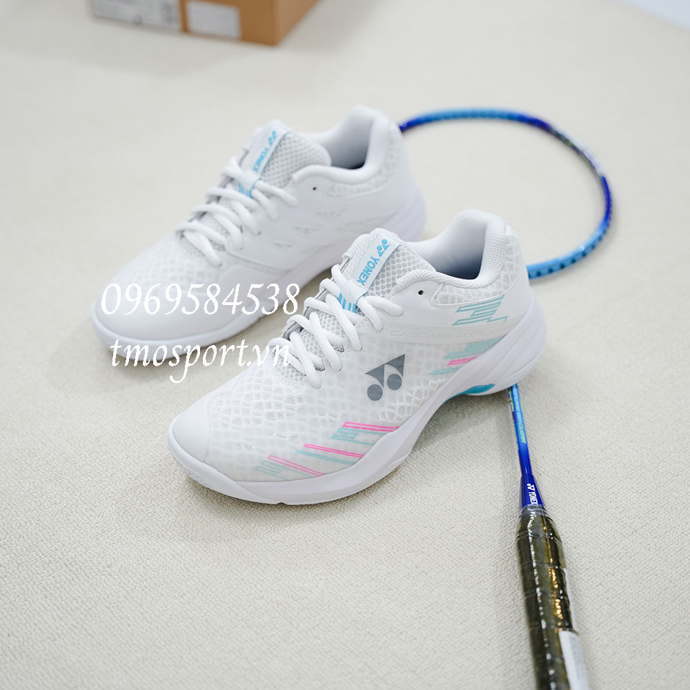Giày cầu lông Yonex Power Cushion Cascade Accel Wide-white /sky blue