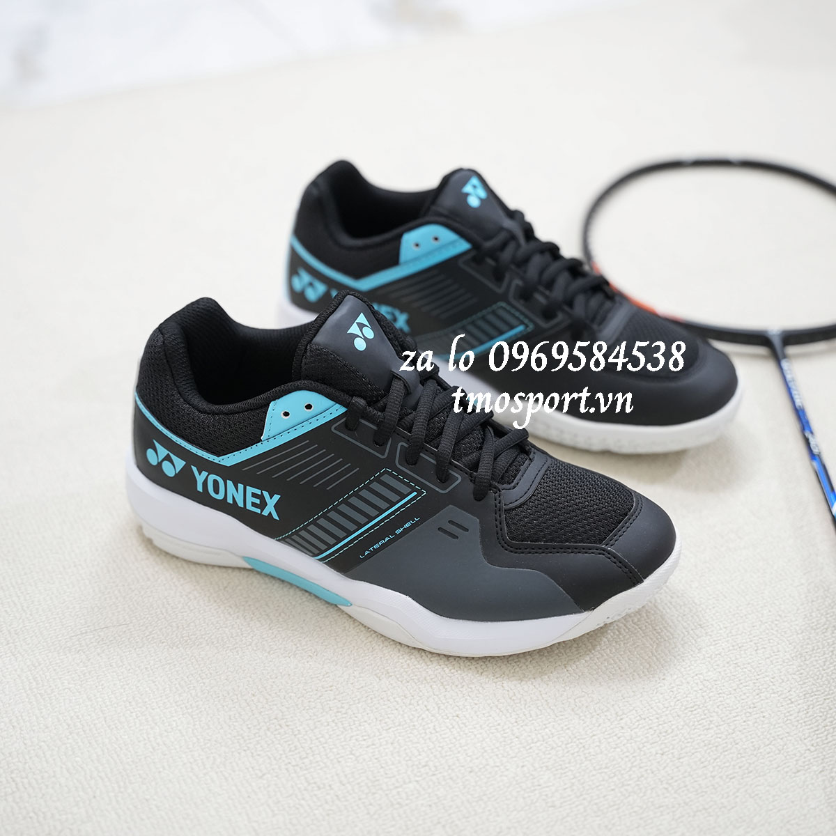 Giày cầu lông Yonex Strider Flow wide đen xanh