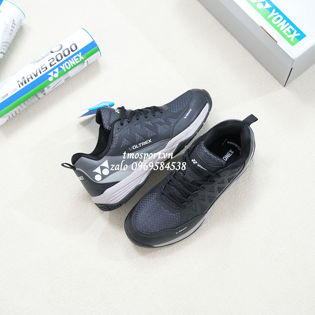 Giày cầu lông Yonex Voltrex đen xám