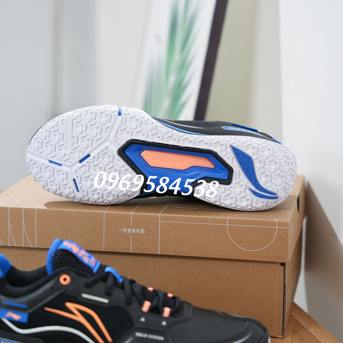 Giày cầu lông Li-Ning Nam Ground-hugging Saga III LITE P-AYTV003-2