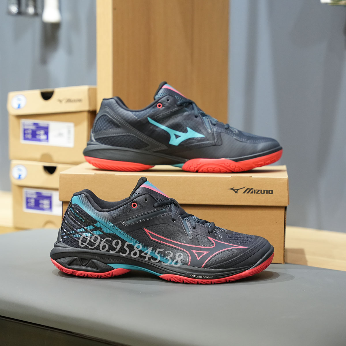 Giày cầu lông Mizuno WAVE CLAW 3 full đen