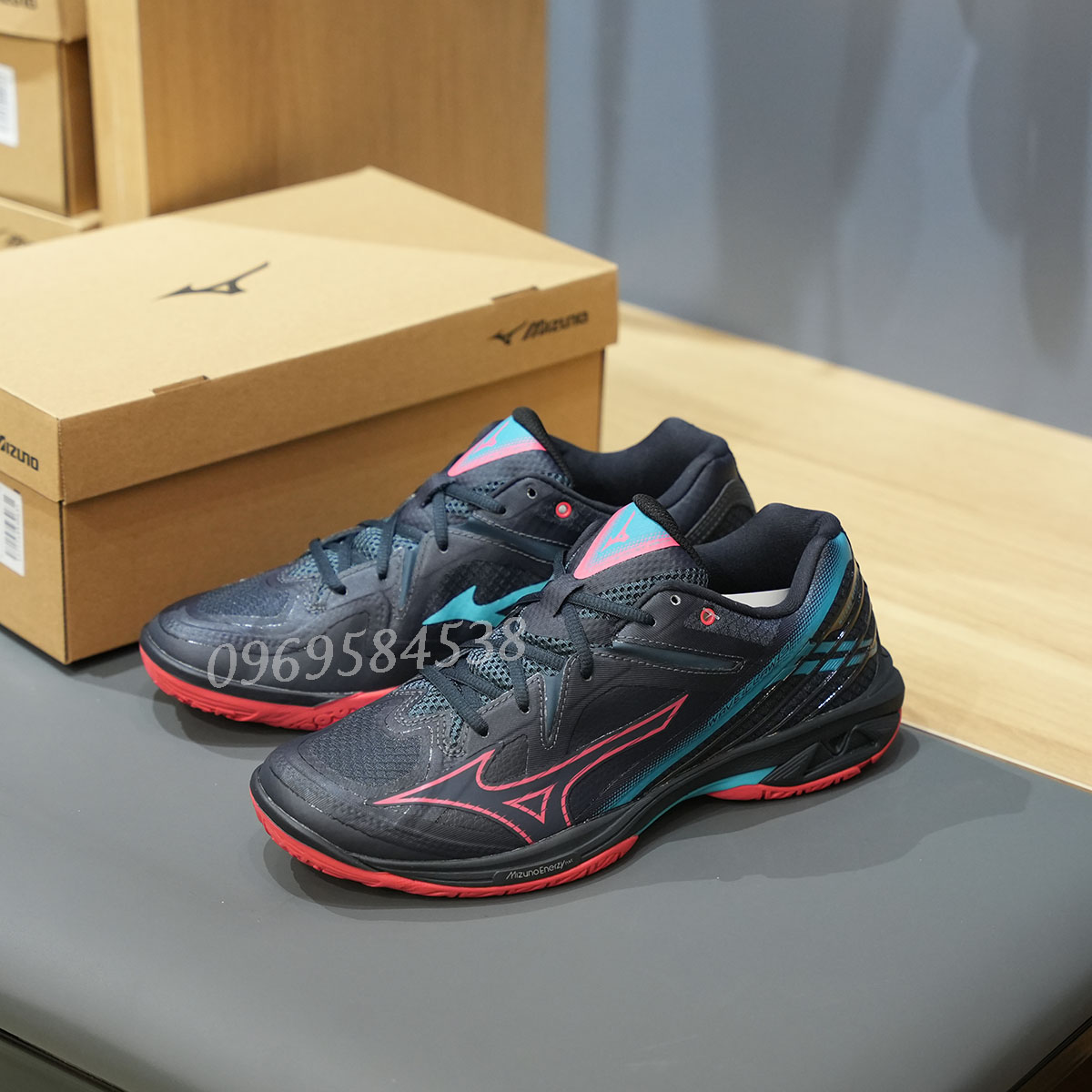 Giày cầu lông Mizuno WAVE CLAW 3 full đen