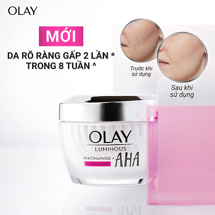 OLAY Luminous Kem Dưỡng Da Serum Niacinamide, Niacinamide + AHA Dưỡng Trắng Da Ngừa Thâm Nám 30g/50g